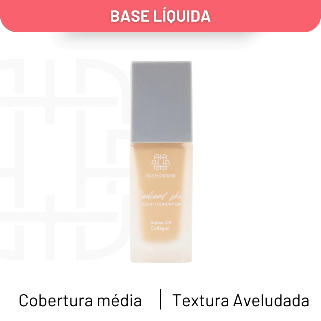 Maquiagem Base Líquida Semi Matte Radiant Skin N2 Ana Hickmann