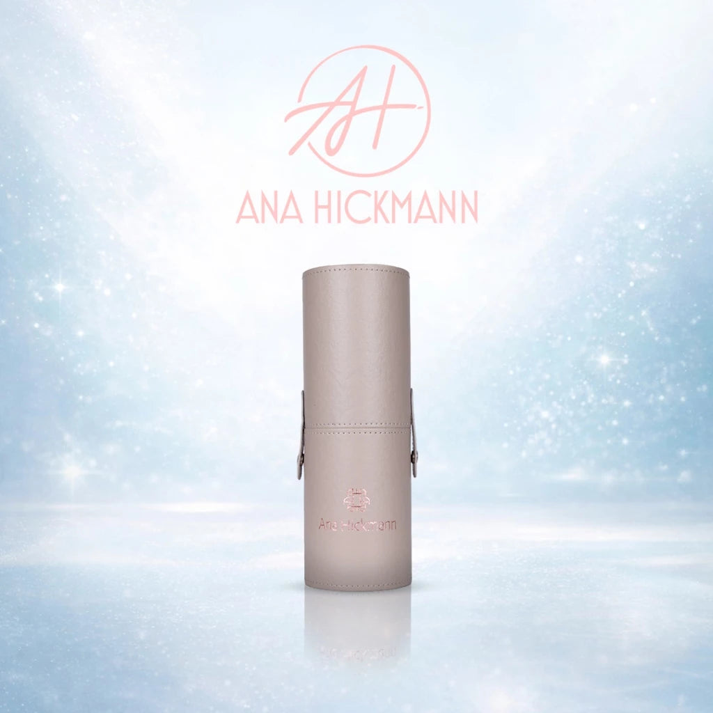 Estojo Para Pincéis de Maquiagem Cinza Ana Hickmann