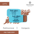 Maquiagem 3 em 1 Fast Glam Ana Hickmann | Lábios, Olhos e Rosto | Prática, Pigmentada e Versátil