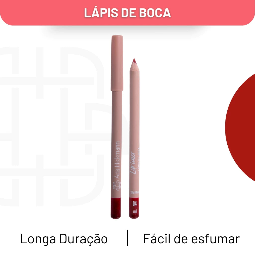 Lápis Para Boca Contorno Vermelho Lip Pencil Ana Hickmann