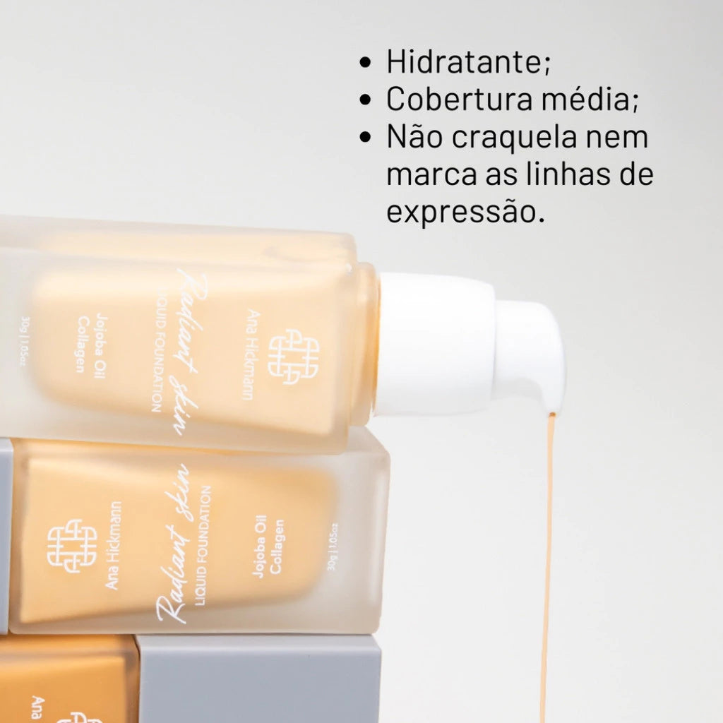 Maquiagem Base Líquida Semi Matte Radiant Skin N2 Ana Hickmann