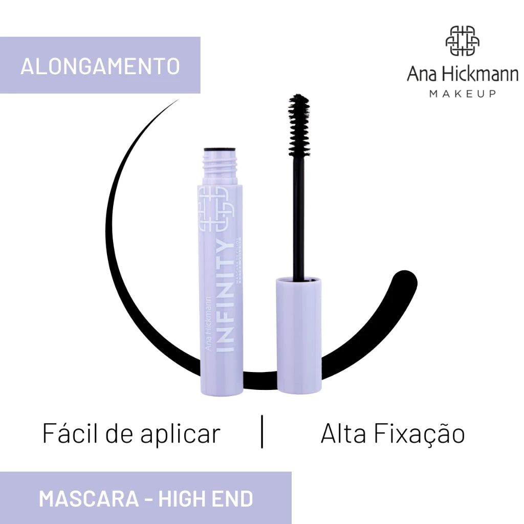 Mascara de Cilios Ou Sobrancelha Longa Durabilidade All Fixed Infinity High End Ana Hickmann