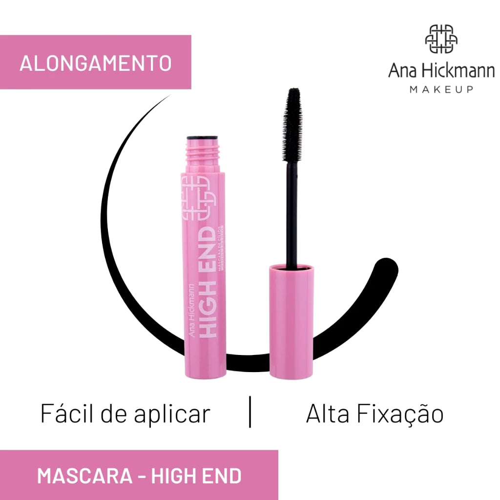 Mascara de Cilios Rimel High End Alongamento Longa Durabilidade Ana Hickmann