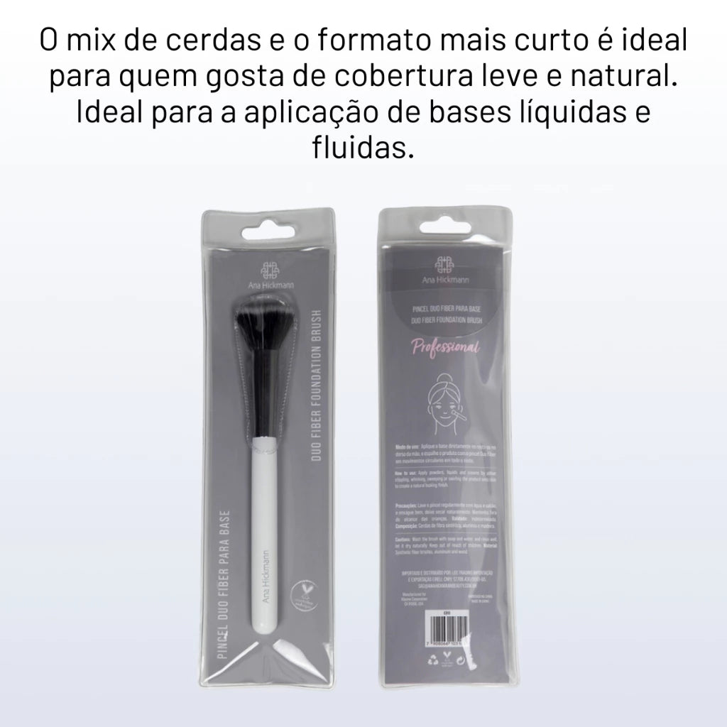 Pincel Para Base Duo Fibra Brush Ana Hickmann