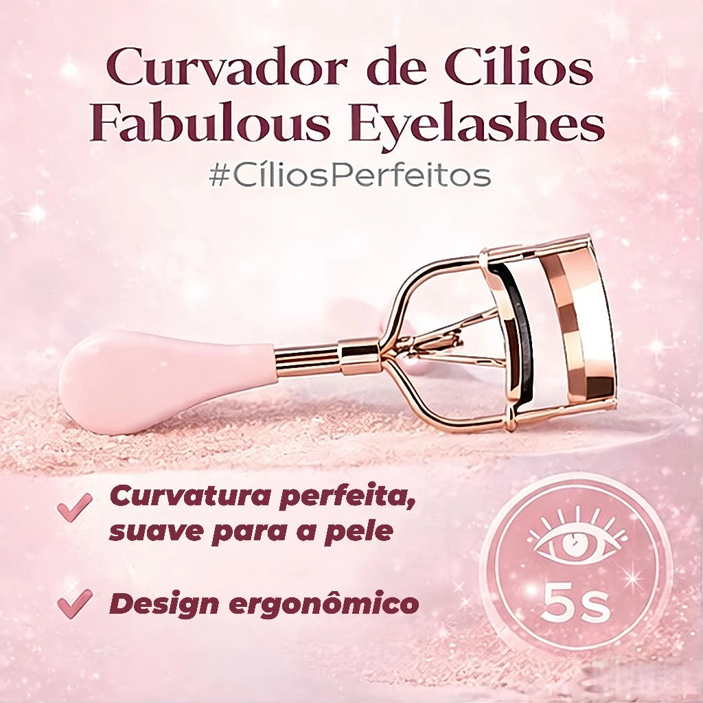 Curvador de Cílios Ana Hickmann Fabulous Eyelashes em Rosé Gold | Design Ergonômico, Não Machuca