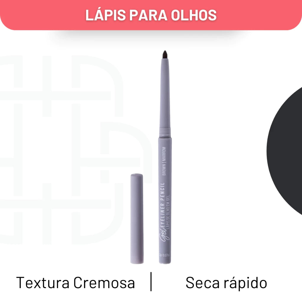 Lápis de Olho Preto Gel Eyeliner Black Ana Hickmann