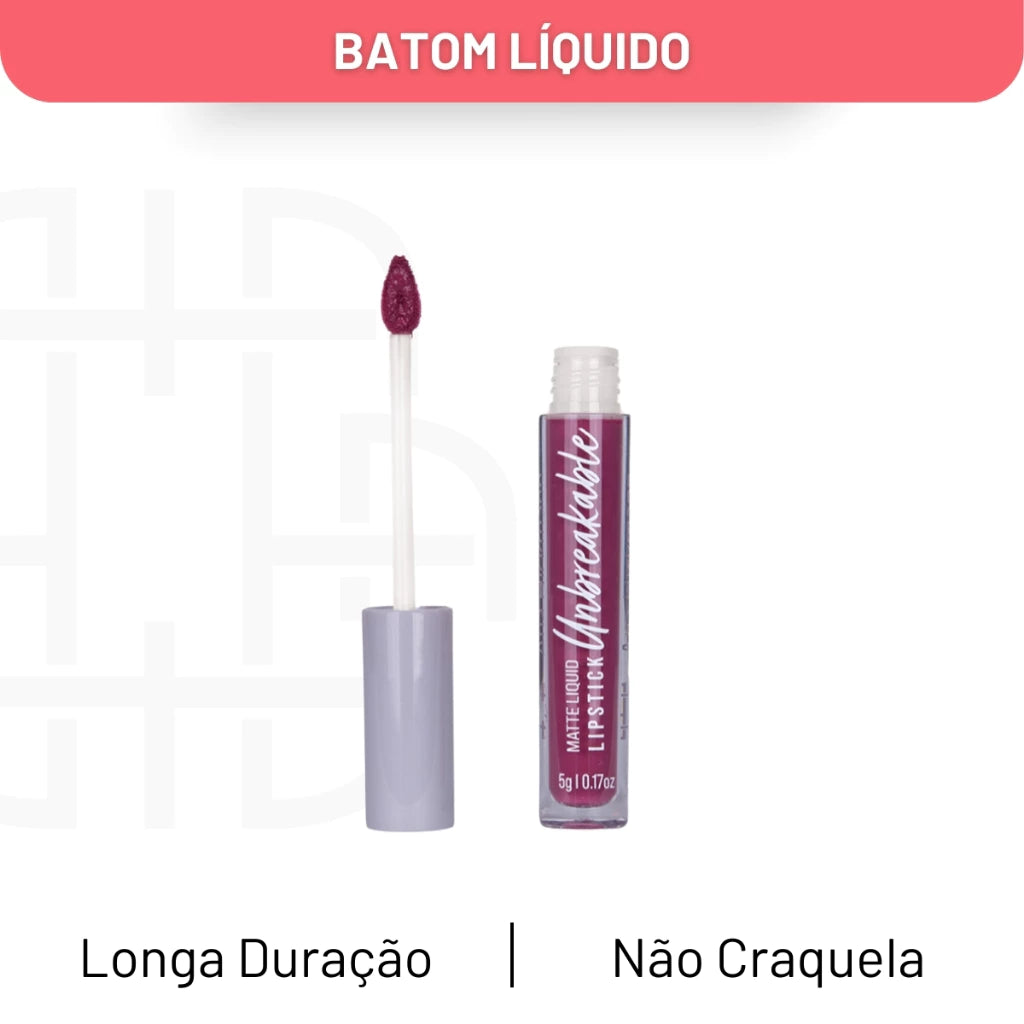 Batom Liquido Matte Unbreakable Carla Lipstick Ana Hickmann