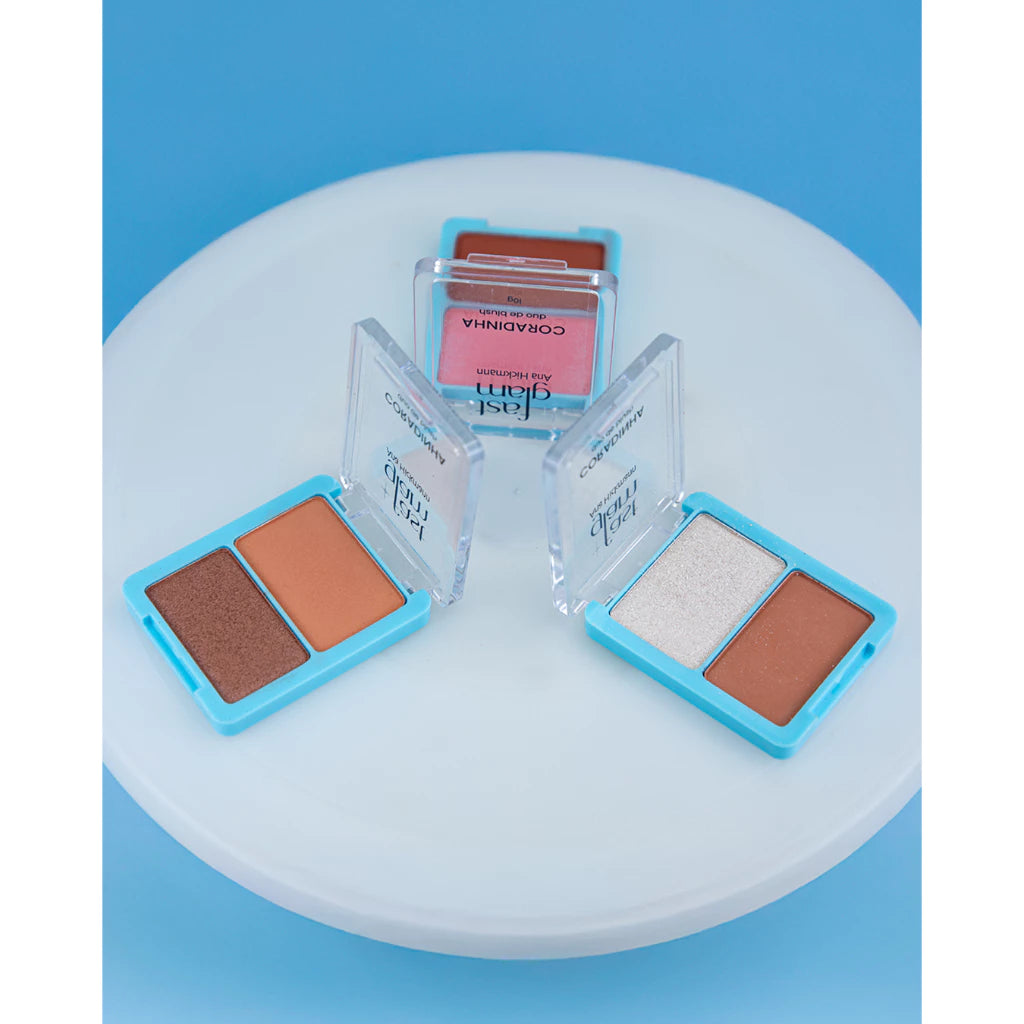 Blush Duo Fast Glam Coradinha Blush Contorno Iluminador Ana Hickmann