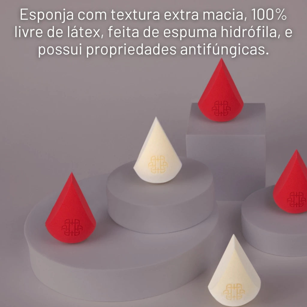 Esponja De Maquiagem Branca Ana Hickmann