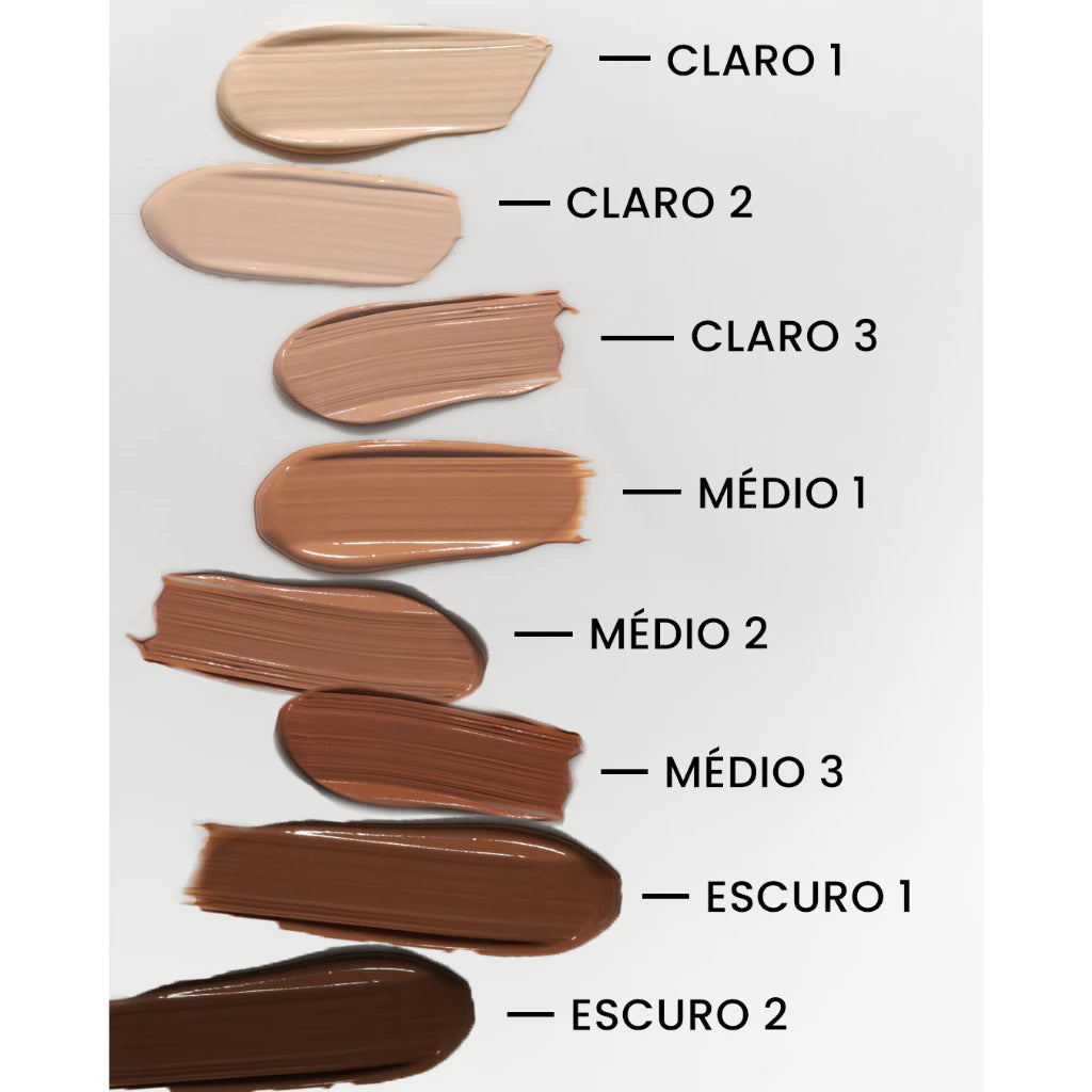 Kit Pó Compacto Tira Brilho + Base 2 em 1 Mistura Boa Maquiagem Ana Hickmann.