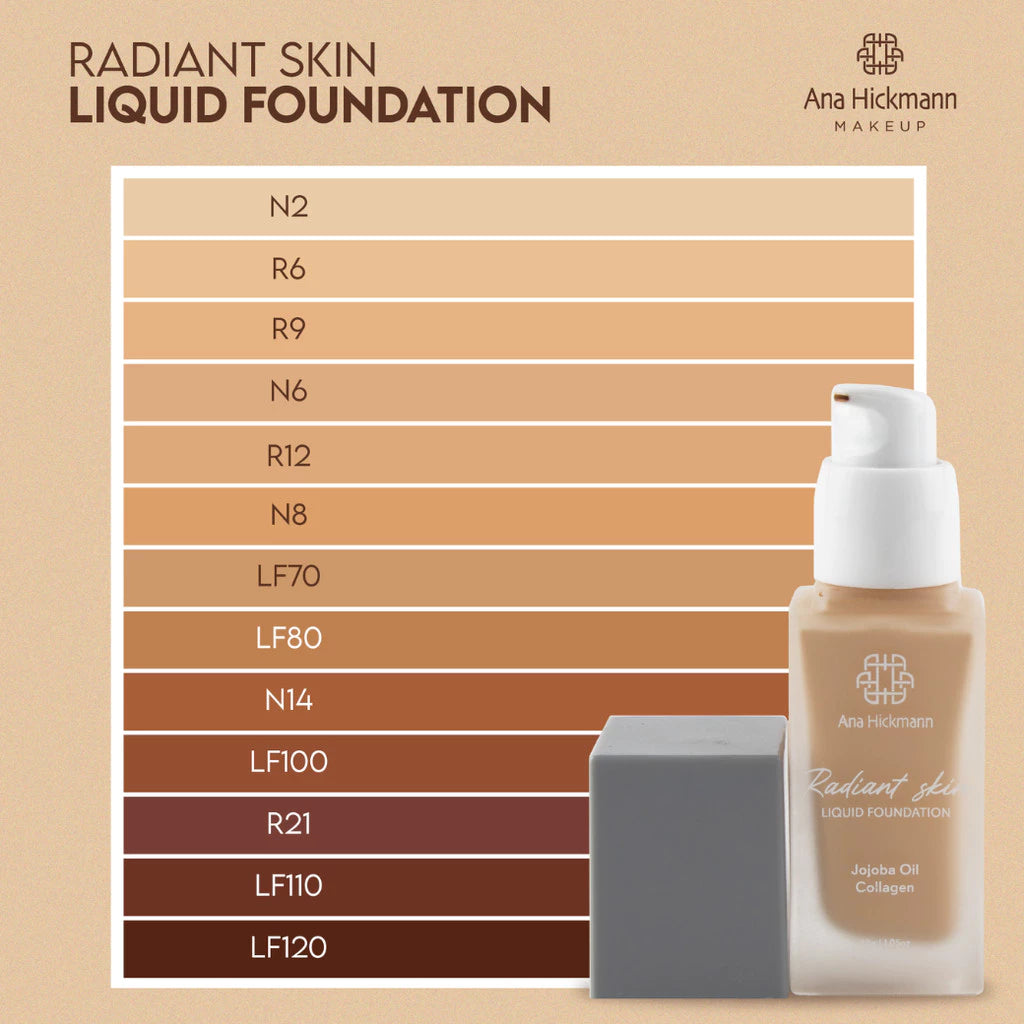 Maquiagem Base Líquida Semi Matte Radiant Skin N2 Ana Hickmann
