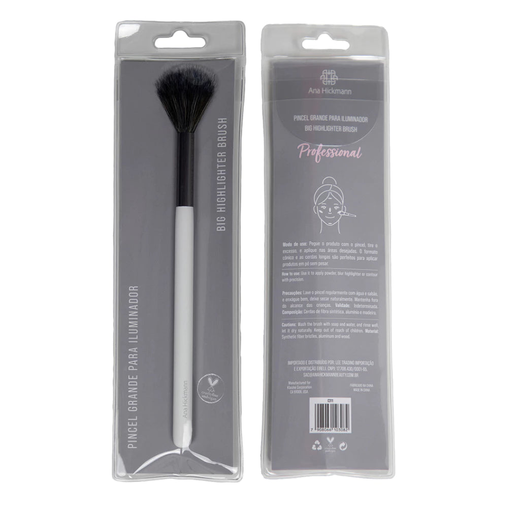 Pincel Grande Para Iluminador Highlighter Brush Ana Hickmann