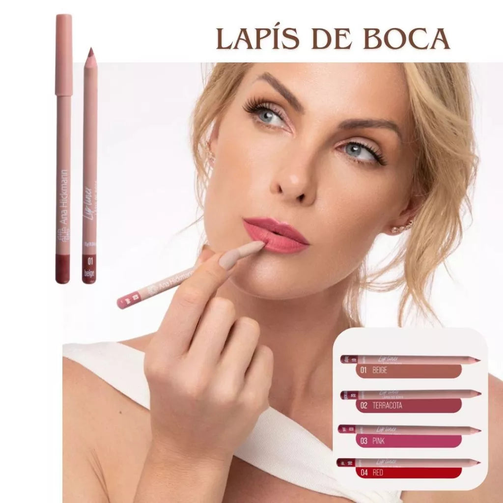 Lápis Delineador Para Contorno da Boca Lip Liner Ana Hickmann