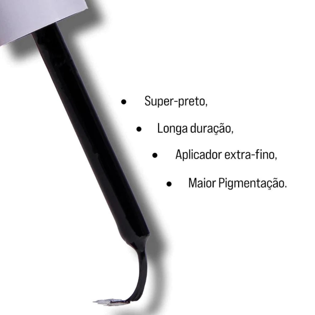 Delineador Líquido Preto Eyeliner Ana Hickmann