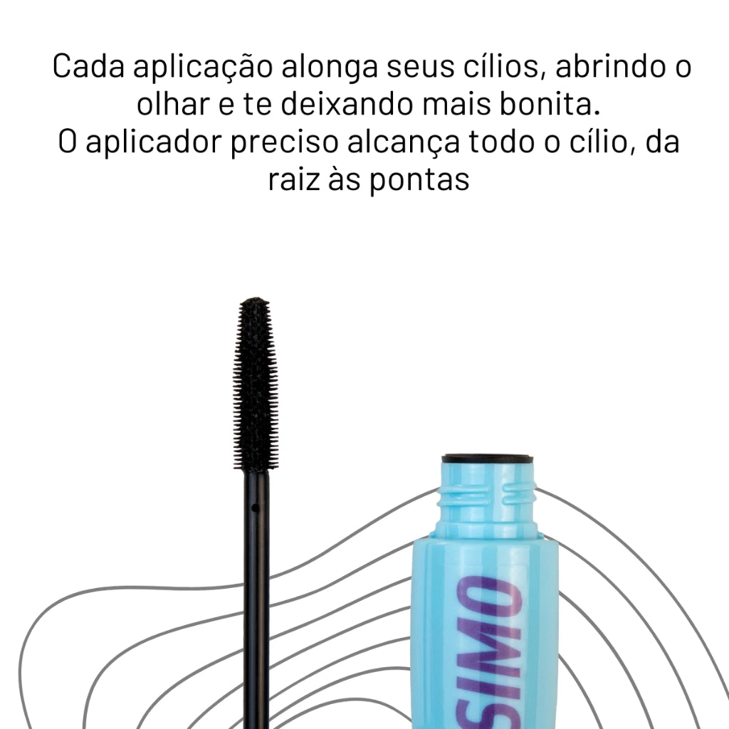 Máscara de Cilios Longuíssimo Fast Glam Efeito Leque Ana Hickmann