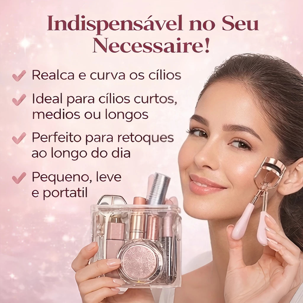 Curvador de Cílios Ana Hickmann Fabulous Eyelashes em Rosé Gold | Design Ergonômico, Não Machuca