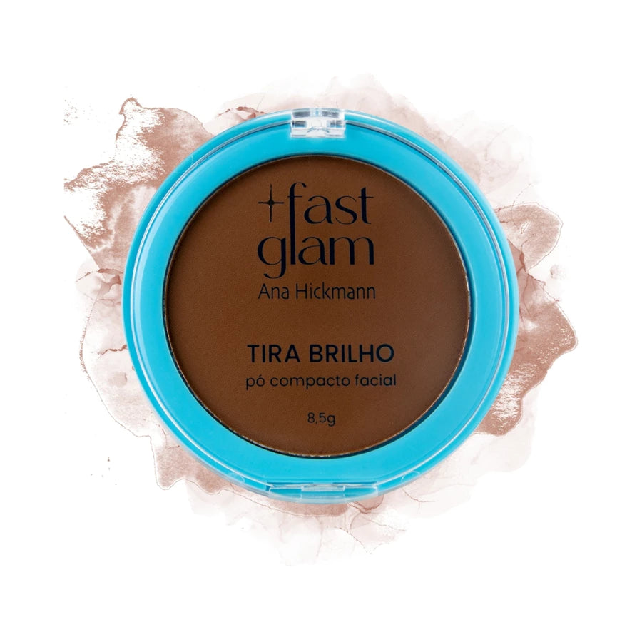 Kit Pó Compacto Tira Brilho + Base 2 em 1 Mistura Boa Maquiagem Ana Hickmann.
