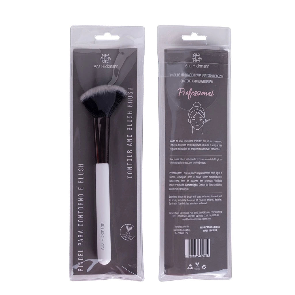 Pincel de Maquiagem Vegano para Contorno e Blush Ana Hickmann