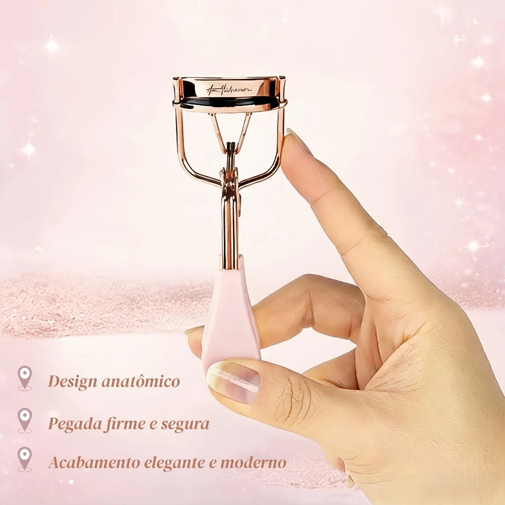Curvador de Cílios Ana Hickmann Fabulous Eyelashes em Rosé Gold | Design Ergonômico, Não Machuca