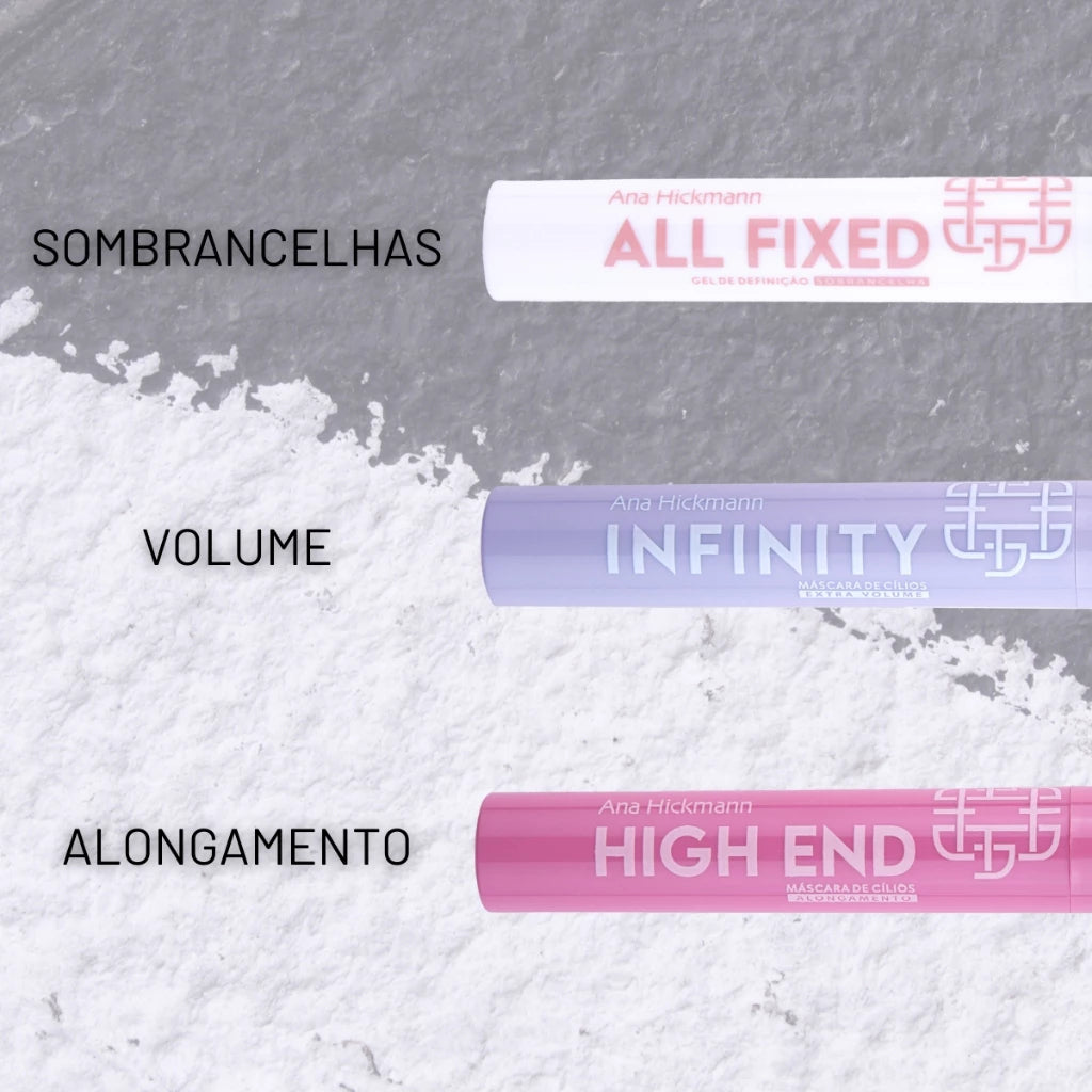 Mascara de Cilios Rimel High End Alongamento Longa Durabilidade Ana Hickmann