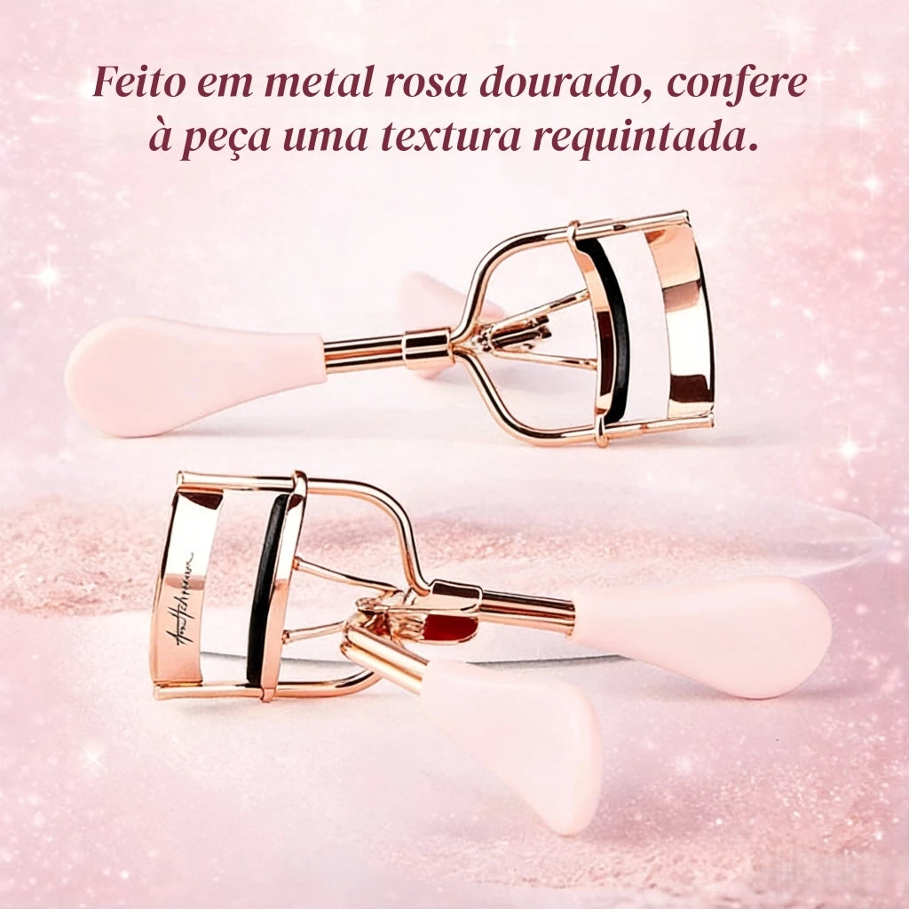Curvador de Cílios Ana Hickmann Fabulous Eyelashes em Rosé Gold | Design Ergonômico, Não Machuca