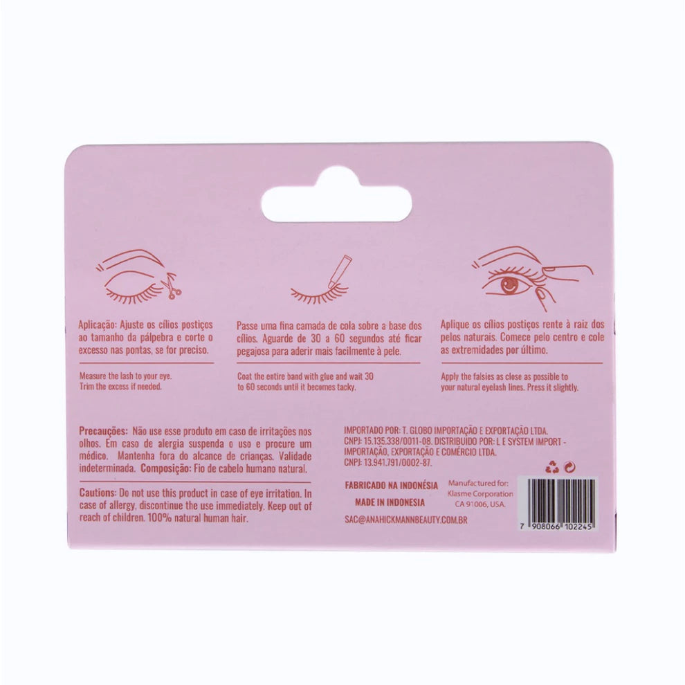 Kit Cilios Postiços Fernanda Eyelashes Ana Hickmann