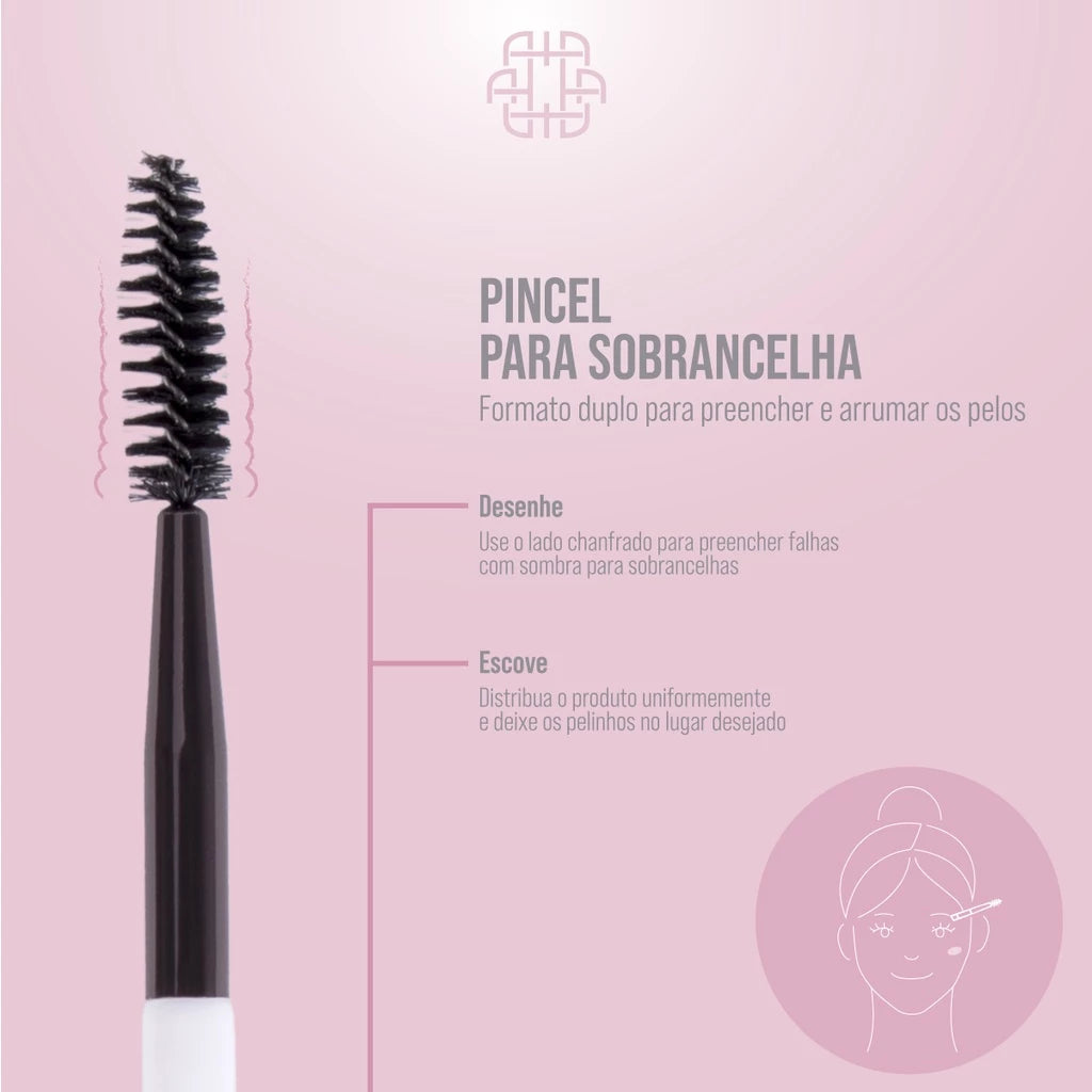 Pincel de Maquiagem Para Sobrancelhas Ana Hickmann
