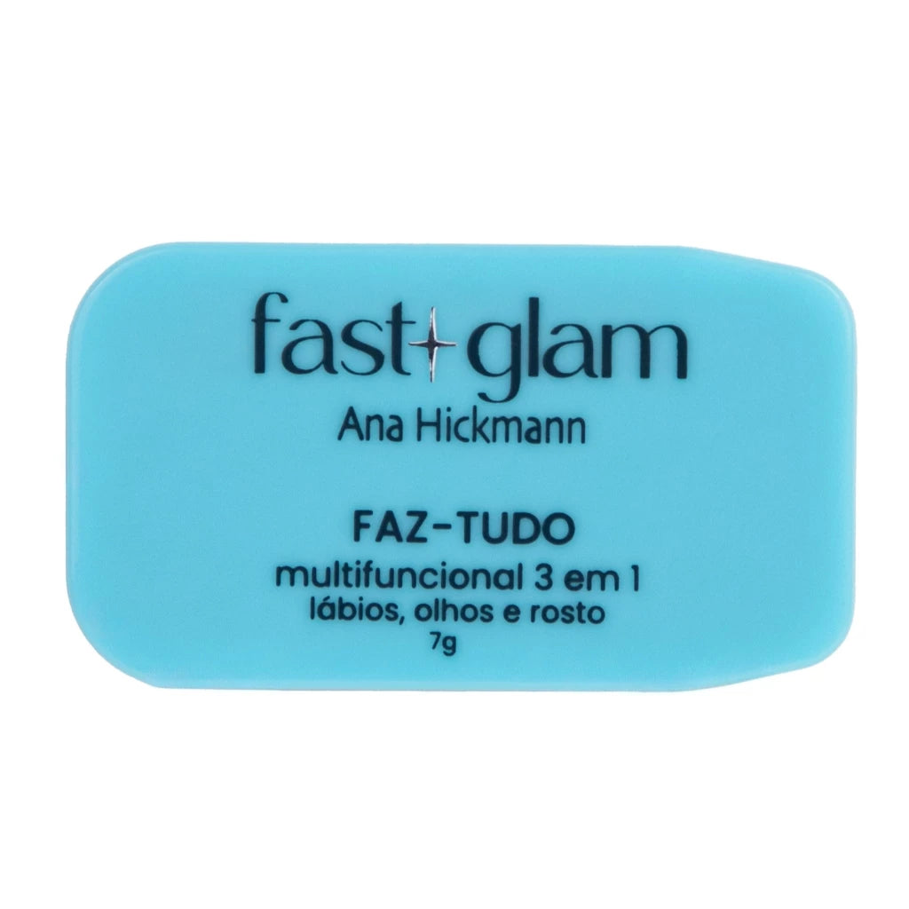 Faz Tudo Multifuncional 3 em 1 Blush Contorno Sombra Batom Fast Glam Ana Hickmann