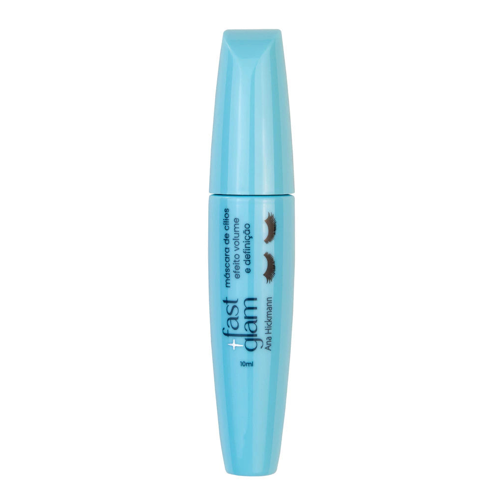Máscara de Cílios Cílios de Boneca Efeito Volume e Definição Fast Glam Ana Hickmann