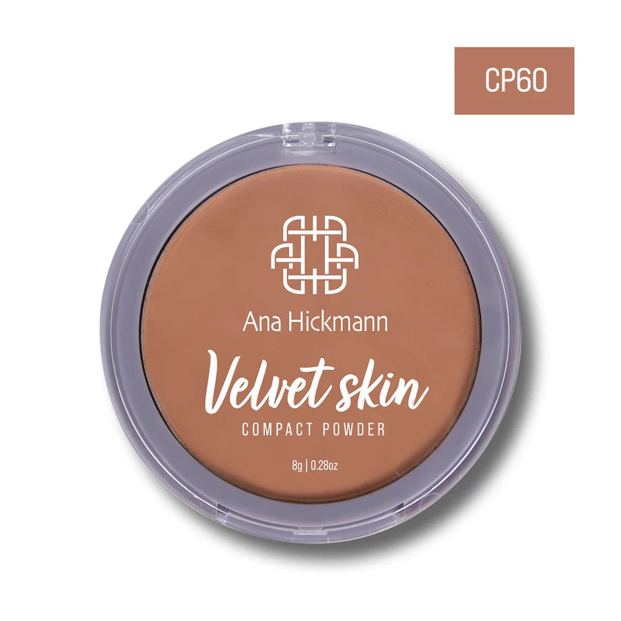 Pó Compacto Facial Cobertura Media Aveludado Velvet Skin Ana Hickmann