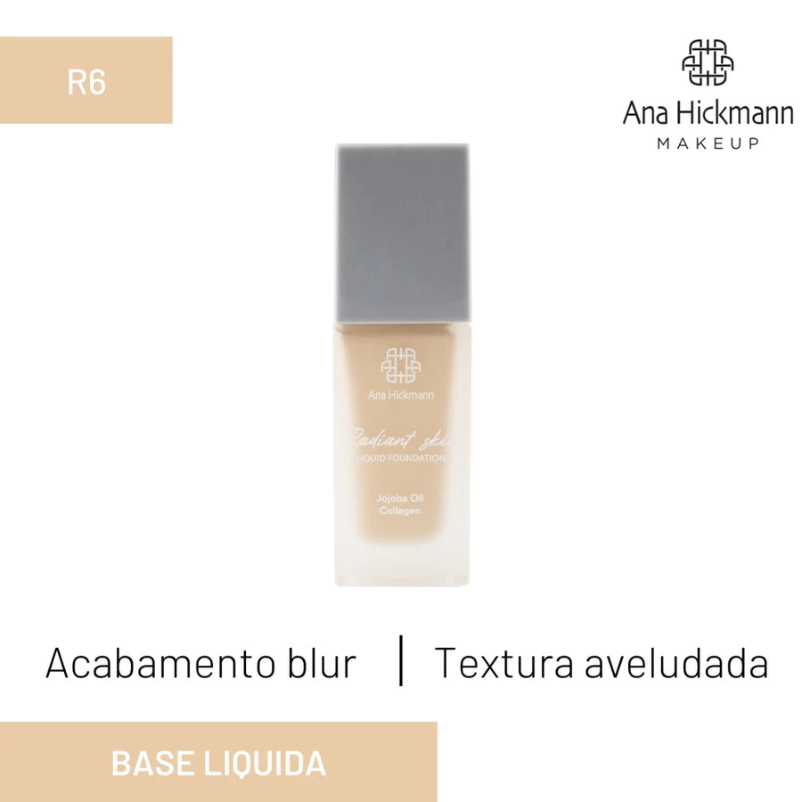 Base Liquida Radiant Skin Cobertura Média Foudation Ana Hickmann