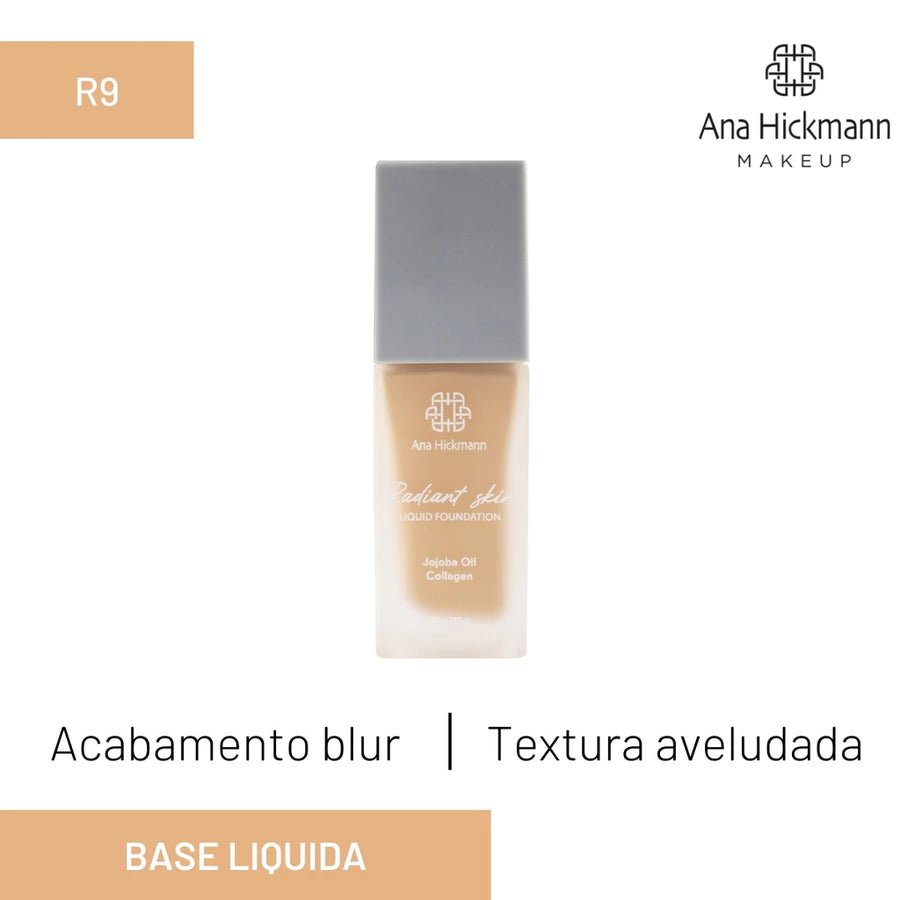 Base Liquida Radiant Skin Cobertura Média Foudation Ana Hickmann